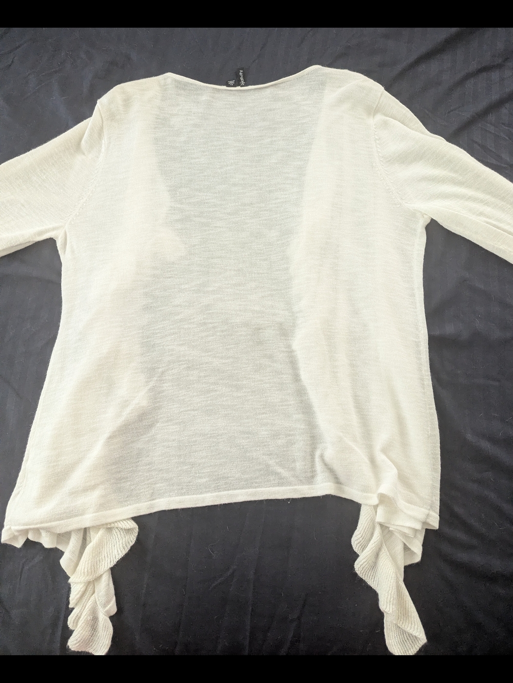 Relativity Ruffled Front Cardigan - Picture 8 of 8